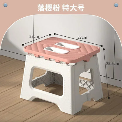 Popular Home Folding Stool Thickened Folding Stool Mini Portable Outdoor Picnic Camping Chair Portable Bench Train Mat Stool