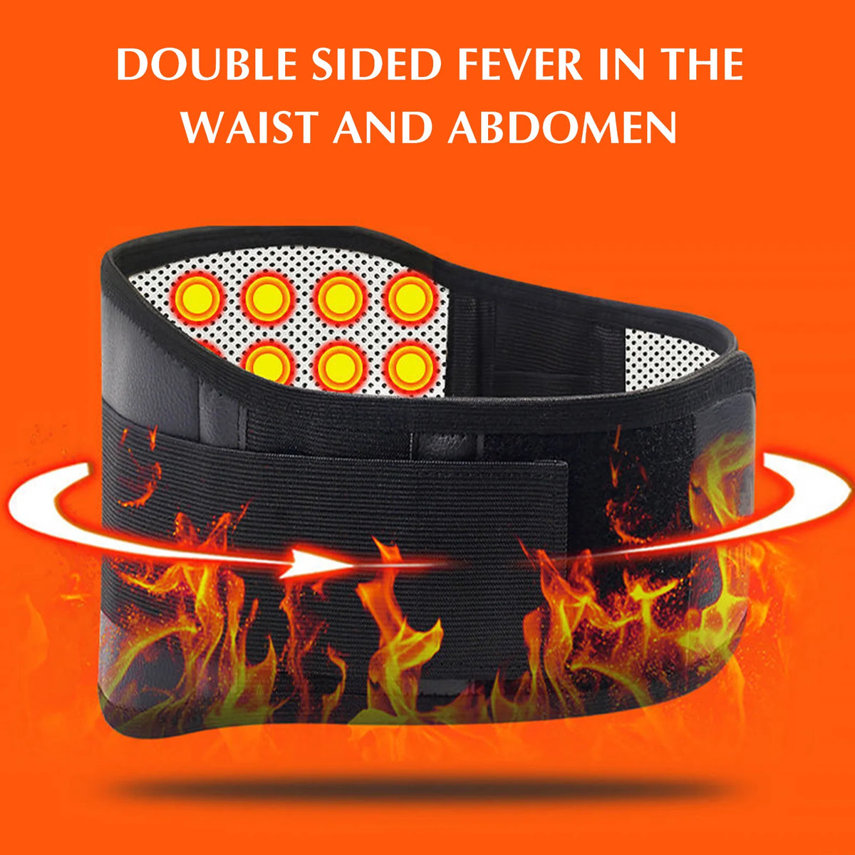 Self Heating Lumbar Back Support Wrap Adjustable Protective Waist Wraps For Unisex Arthritis Joint Pain Relief Injury Recovery