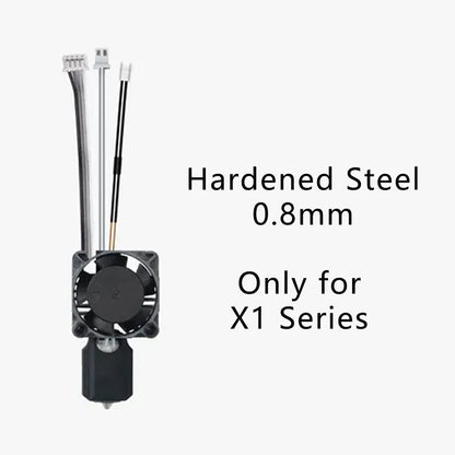 Original Complete Hotend Assembly Hotend For Bambu Lab X1 X1C P1P P1S with Fan with Nozzle Complete Bamboo Lab X1 Carbon