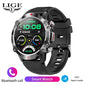 LIGE nowy wytrzymały wojskowy smartwatch z połączeniami Bluetooth dla mężczyzn 1,95" ekran HD 100+ trybów sportowych monitorowanie zdrowia Smartwatch dla Androida i iOS