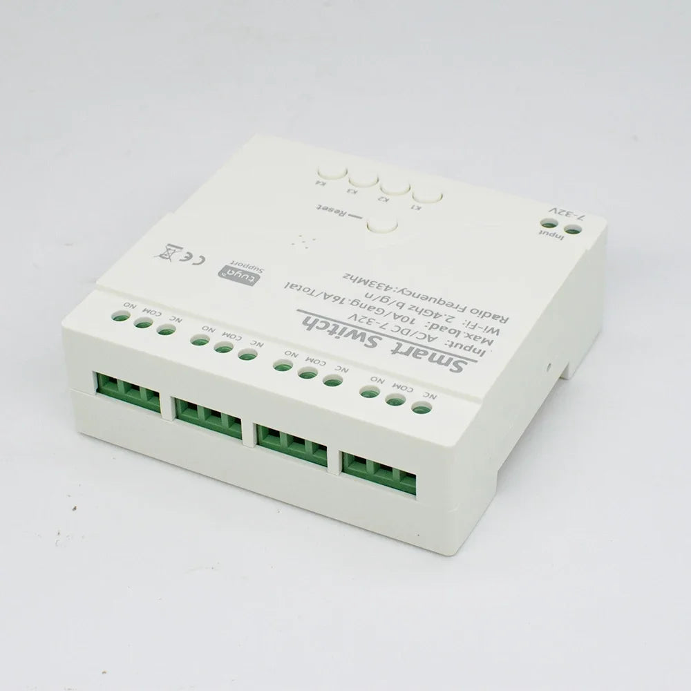 Tuya / Ewelink 4CH WiFi / Zigbee Smart Relay Switch Module 4 Channel AC DC 7-32V 85-250V RF433 Receiver for Alexa Google Home