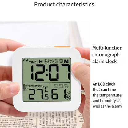 LCD Digital Alarm Clock Waterproof Bathroom Shower Timer For Cooking Shower Timer Temperature Humidity Display Hanger