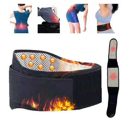 Self Heating Lumbar Back Support Wrap Adjustable Protective Waist Wraps For Unisex Arthritis Joint Pain Relief Injury Recovery