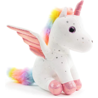 Unicorn Stuffed Animal Soft Unicorn Plush Toys Rainbow Pink Unicorn Birthday Gift for Girls Baby Toddler Kids Party Home Decor