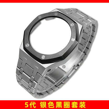Mod Kit GA-2100 GM2100 Stainless Steel Case&Watch Strap For G-SHOCK Casioak GA2100 GMA-S2100 Replacement Metal Frosted Case Band