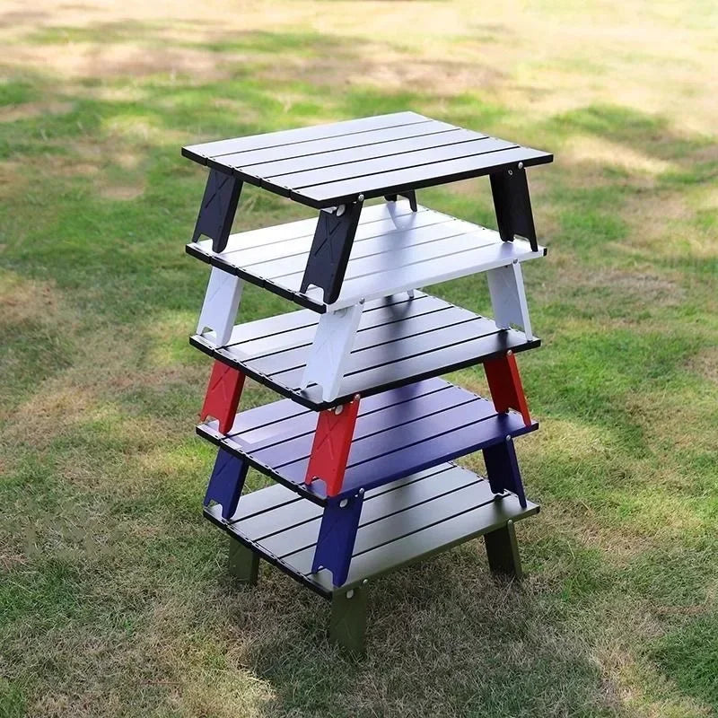 Seasonal Clearance Ultralight Foldable Camping Table, Portable Mini Aluminum Table for Beach, Garden Party, Hiking &Outdoor Trip