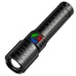 10000LM High Power LED Flashlight Long-range USB C Rechargeable Flashlight Power Display Zoom Lantern For Outdoor Camping Torch