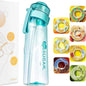 Motion Water Bottle with 1or7 Flavour Pods 650ML large capacity Sports Water Up Bottle Starter up Set New Fruit Fragrance