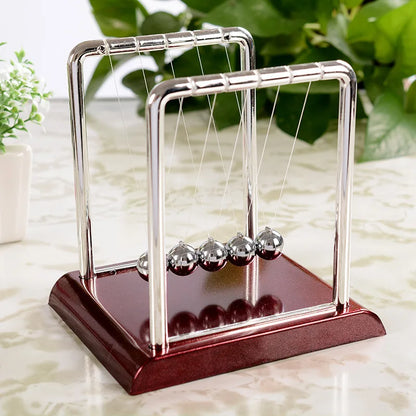 Newton's Cradle Desk Table Decor Metal Pendulum Ball Steel Balance Ball Newton Ball Physics Science Pendulum