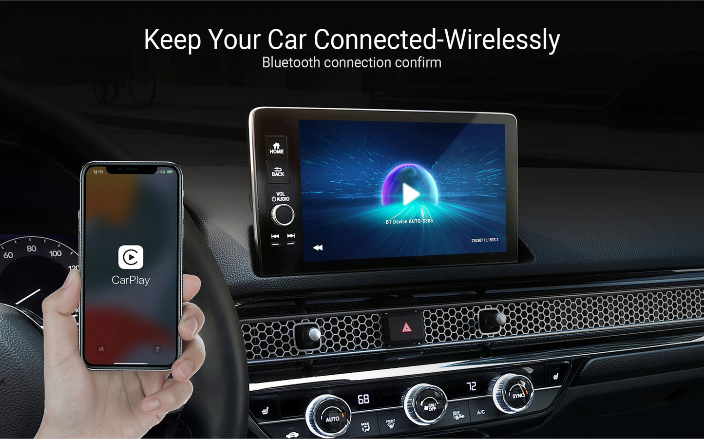 OTTOCAST U2Air PRO Wired To Wireless CarPlay Adapter USB Dongle Smart Ai Box Car Accessories for VW Nissan Ford Volvo Kia Benz
