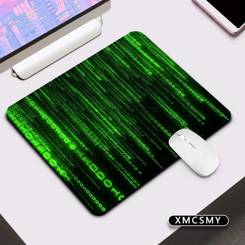 Matrix Binary Code Keyboard Pad Mouse Deskmat Computer Mat Pc Gaming Accessories Mousepad Gamer Mausepad Mats Cabinet Mause Pads