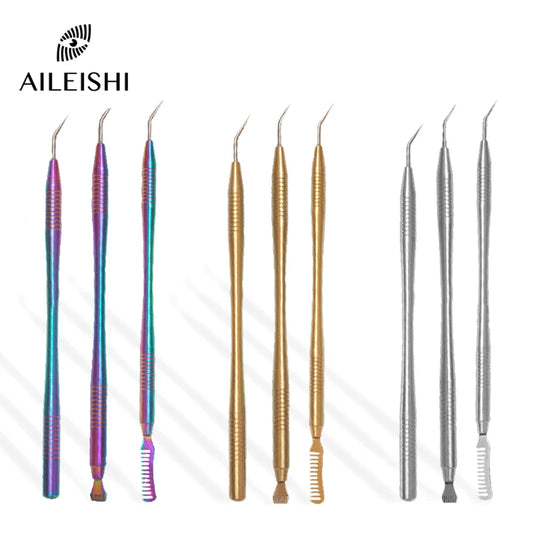 Zestaw do liftingu rzęs (Lash Lift Curler Kit) – Rzęsy trwałe wałki, sztyft do laminowania rzęs, aplikator kosmetyczny ze stali nierdzewnej, grzebyk do makijażu, narzędzie do przedłużania rzęs