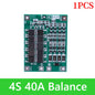 BMS 3S/4S 5A 10A 20A 25A 40A 60A Płytka zabezpieczająca ładowarkę do akumulatorów litowo-jonowych 18650 do wiertarki 12 V z funkcją wzmocnienia/balansu