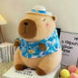 23cm Capybara Plush Simulation Capibara Anime Fluffty Toy Cute Doll Stuffed Animals Soft Doll Plush Christmas Thanksgiving Gift