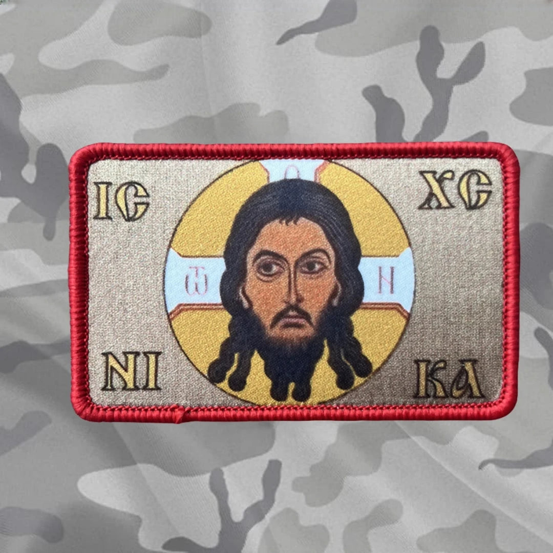 Orthodox Jesus Christ Tactical Military Morale Army Armband Printed Hook and Loop Patches for military equipment, backpack, hat,