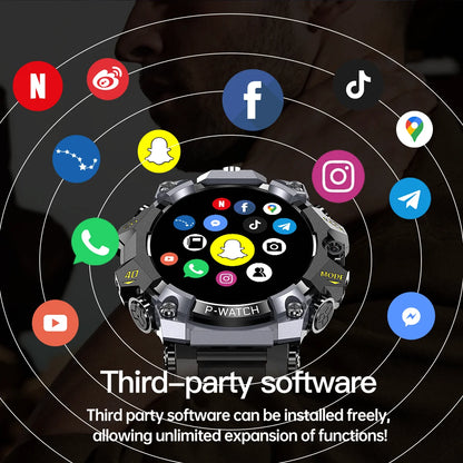 5G Cellular Version Q668 Android 10.0 Smart Watch 1.95inch Amoled 720*720 Smartwatch With 800W Dual Camera GPS WIFI Sim Card