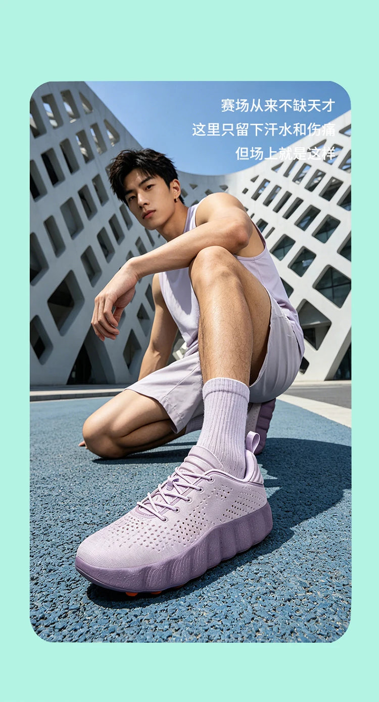 ClaWave Men Women Running Shoes Massage Particles Supercritical Cushioning Breathable Knit Sports Sneakers Non-slip Walking Shoe