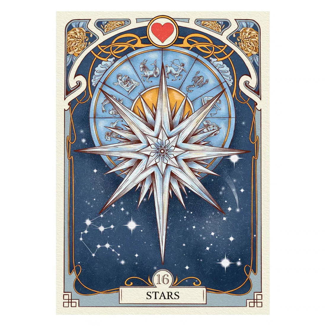 Romantic Lenormand Oracle Cards 10.2*7.2cm English Vision Art Nouveau Floral Motifs 37 Pcs Deck 4*2.8inch For Party, Board Games