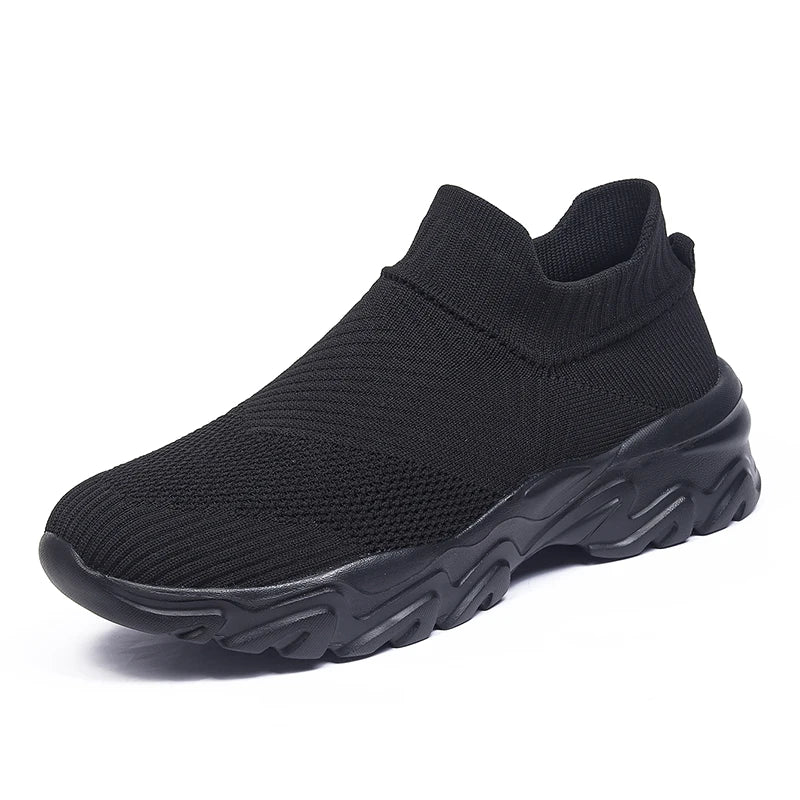 Men'S And Women'S Sneakers Mesh Breathable Lightweight High-Top Running Tennis Shoes Comfortable Outdoor Pair Naked Boots