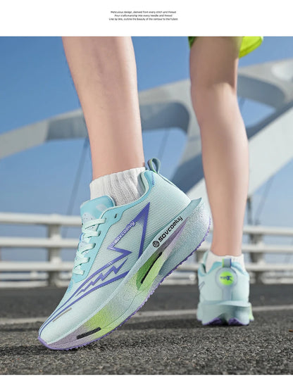 Marathon Men Sports Running Shoes Carbon Board Air Cushion Breathable Lightweight Woman Comfortable Athletic Basketball Sneakers