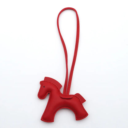 Pony Bag Charm, PU Leather Luggage & Car Pendant, Premium Versatile Travel Accessories