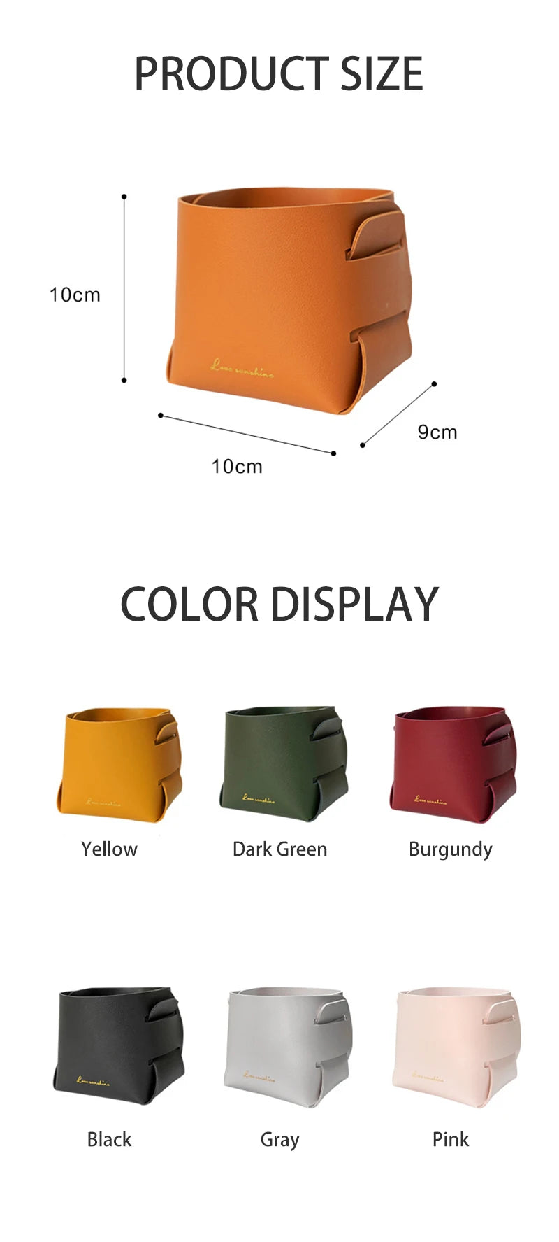 Nordic PU Storage Tray Porch Key Leather Storage Box Desktop Cosmetics Remote Control Sundries Storage Basket