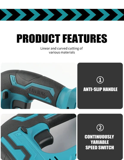Makita DJV182Z 18V Cordless Barrel Handle Jigsaw Electric Saw with Saw Blade Tool - No Battery Or Charger Included