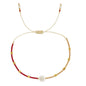 Go2boho New In Dainty Tiny Friendship Bracelets For Women Shell Letter Jewerly A-Z Charm Summer Fashion Design The Best Gift To
