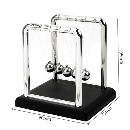 Physics Science Pendulum Steel Balance Ball Newton Ball Desk Table Decor Metal Pendulum Ball Newton's Cradle