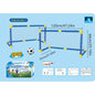 2PCS Kids Soccer Goals Set with Ball, Portable Football Gates for Backyard Indoor Outdoor, Children Sports Training Toy.