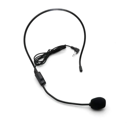 New Portable Wired Microphone 3.5mm Plug Flexible Headset Microphone Video Recording Head-mounted Speech Headset Mic