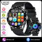 LIGE Full Touch Smartwatch Outdoor Military Smart Watch 1.38" HD Screen Bluetooth Call IP68 Waterproof Sport Fitness Watches Men