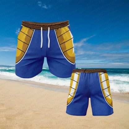 2026 Adult Boys Loose Short Hot Summer Mens Male Beach Pants Top Short Gift Sweatpants Goku Dragon Ball Z Gym Casual Shorts Hot