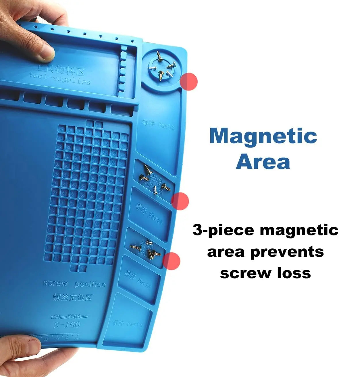 Repair Pad Insulation Heat-Resistant Soldering Station Silicon Soldering Mat Work Pad Desk Platform for BGA Soldering Station