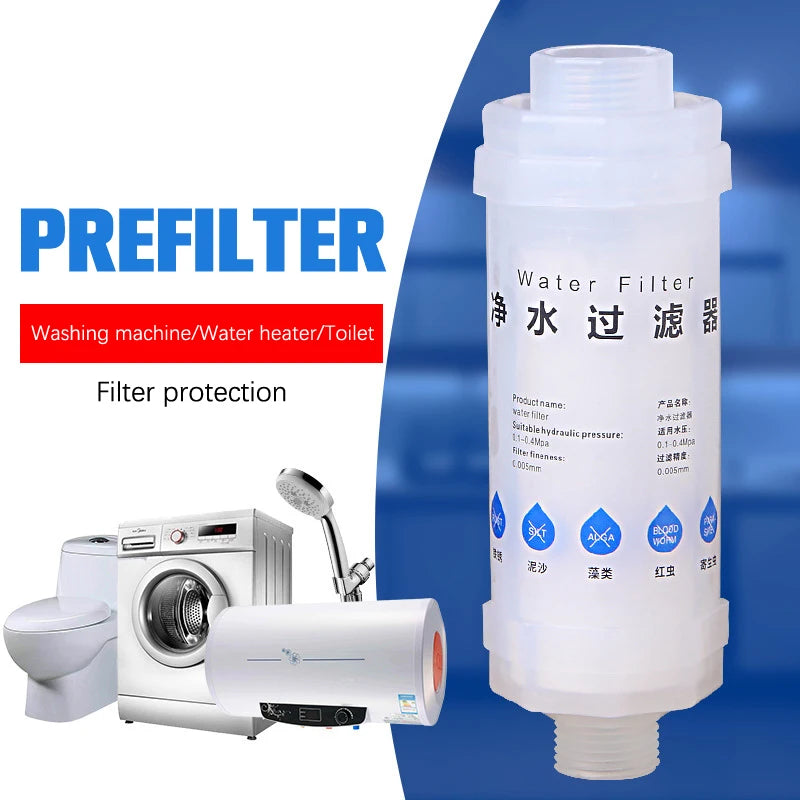 Pre-Filter Water Filter PP Cotton Filter Purifier Removal Heavy Metal Purifier Shower Washing Machine Filter Home Healthproduct