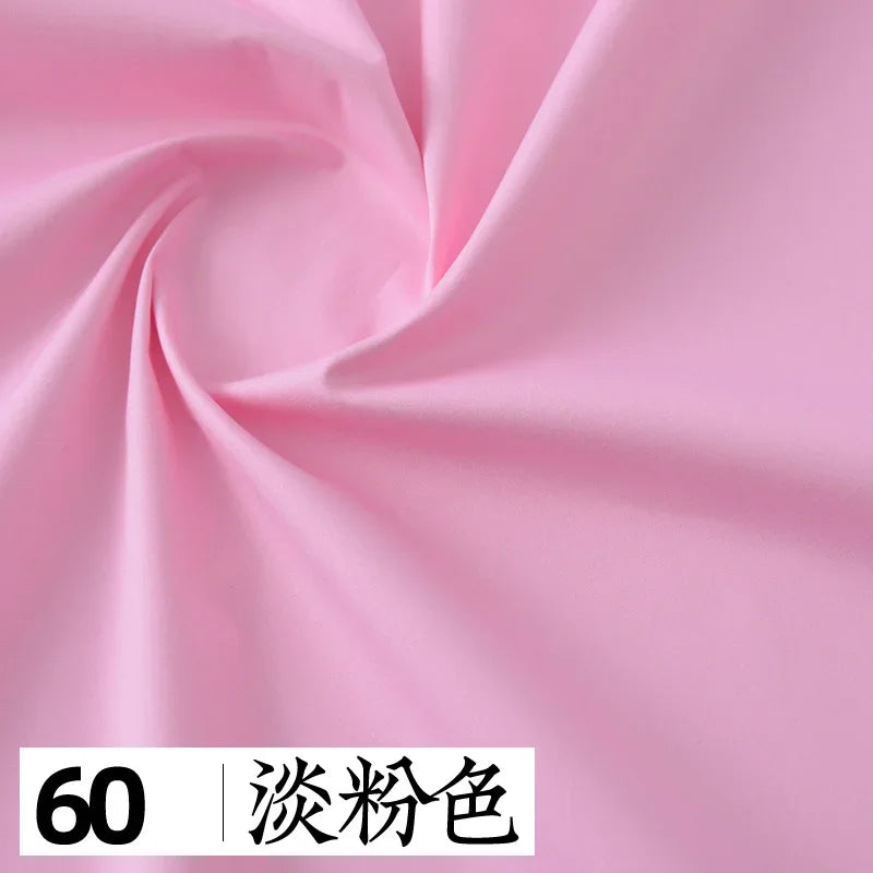145x50cm Solid Color Pure Cotton Poplin Clothing Fabric DIY Handmade Clothes for Girls, Plain Color Antique Skirt Cotton Cloth