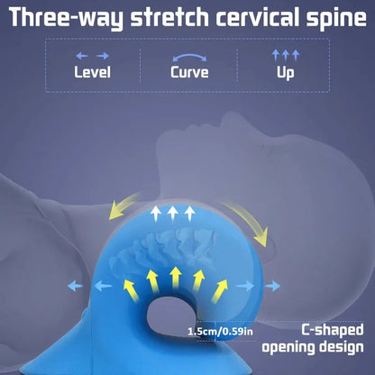 Cervical Spine Stretch Neck Shoulder Relaxer Cervical Muscle Relaxation Shoulder Massage Pillow Spine Correction Neck Massager