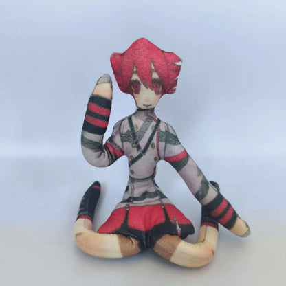 Anime Kasane Teto Cosplay Doll Plush Stuffed Dolls Room Decoration Cotton Plushie Xmas Accessories Prop Abstract Twistable Gifts