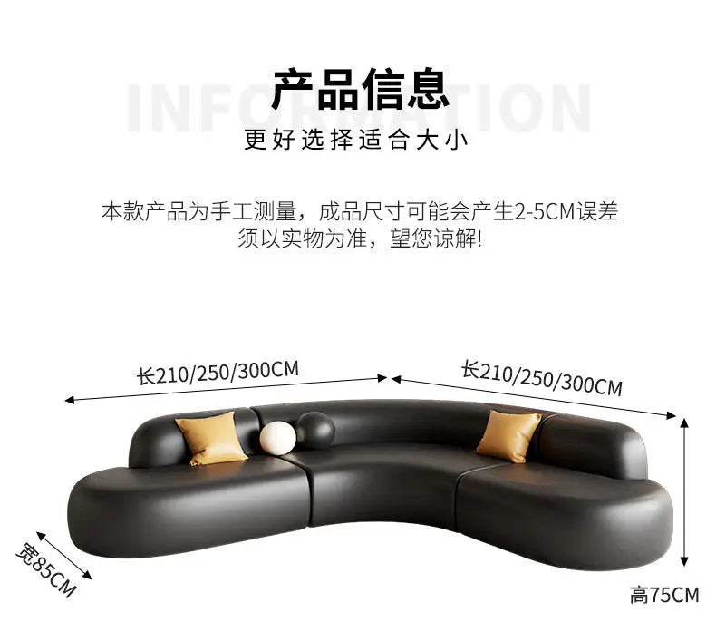 Italian Minimalist Office Sofa Modern High-end Living Room Corner L-shaped Reception Sofa Guest Area Office Furniture FYOS