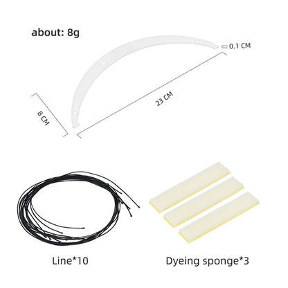 Microblading Permannet Makeup Bow and Arrow Line Ruler for String Pre Inked tattoo PMU Mapping Measuring Brow convenient storage
