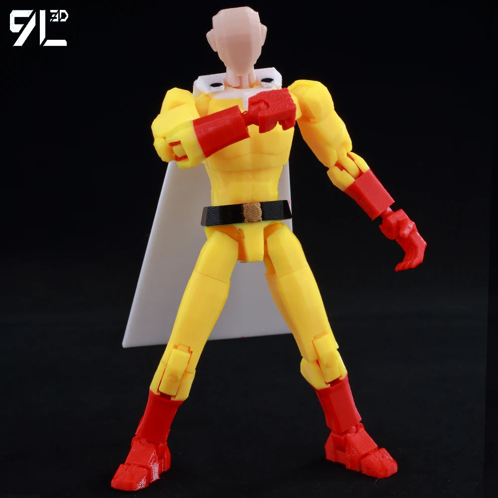 9L3D Multi-joint Articulated Anime Figures Saitama Kenshiro One Punch Man Fist North Star Chainsaw Man Dummy 13 Collectible Toys