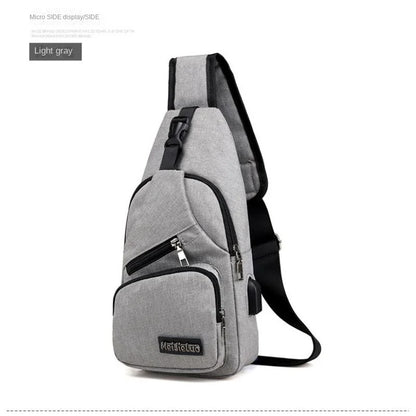 Chest Bag Men's One Shoulder Crossbody Bag Large Capacity Outdoor Sports Leisure Fashion Small Shoulder Bag Backpack Men's