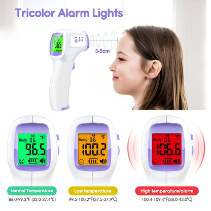 Medical IR Fever Thermometer LED Digital Backlit Measure Non-contact Body Thermometer or Finger Mini Oximeter Blood Oxygen Tool
