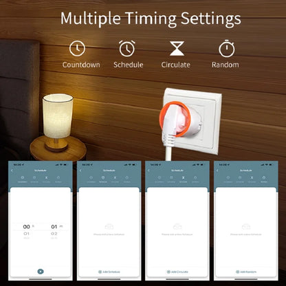 Tuya Zigbee EU Plug 16A Smart Home Voice Control Energy Monitoring Child Lock Schedule Timer Power Socket for Alexa Google Home