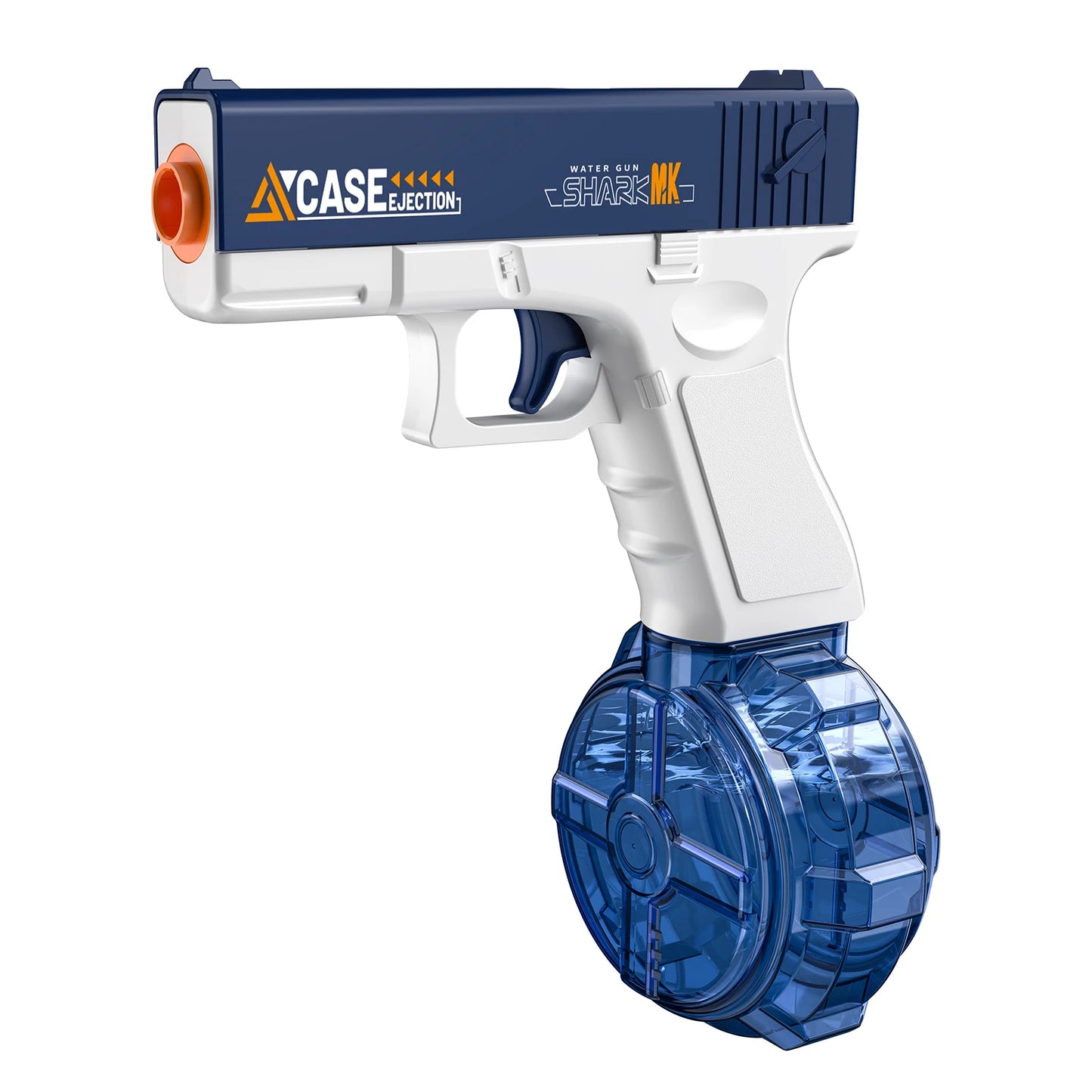 Electric Water Gun, Automatic Squirt with Pistol Realistic Gun Muzzle Flame Summer Outdoor Beach Swimming Pool Party Toy