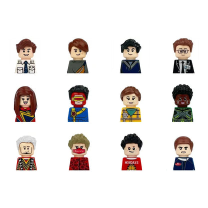 City Career 3D Building Block Dolls Toys Cartoon Character Models Mini Action Figures Educational Toys Children's Gifts