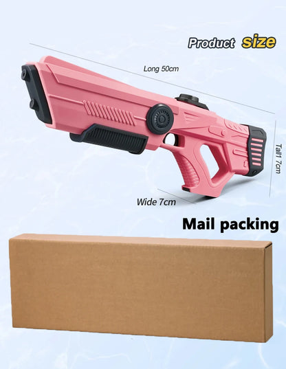 Children's Fully Automatic Water Storage Gun Large Capacity Electric Water Absorbing Toy Gun Summer Outdoor Water Toy Gift
