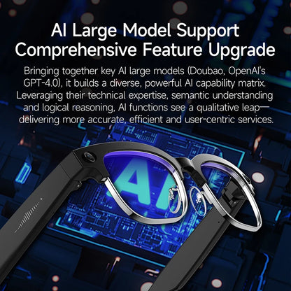 W630 800W HD Smart Glasses for Men And Women AI Intelligent Translation WiFi Transmission Photo & Video Recording Glasses