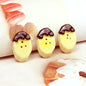 100pcs 3D Mini Resin Simulation Banana Charms DIY Children's Miniature Fruit Models for Craft Making Kitchen Toys For Dollhouse