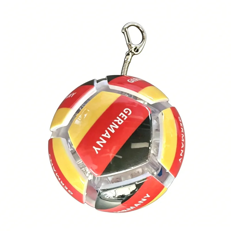 Soccer Ball Fidget Button Keychain Clicky Stress Relief Toy 3D Soccer Football Sport Ball for Men Women Car Key Handbag Gift